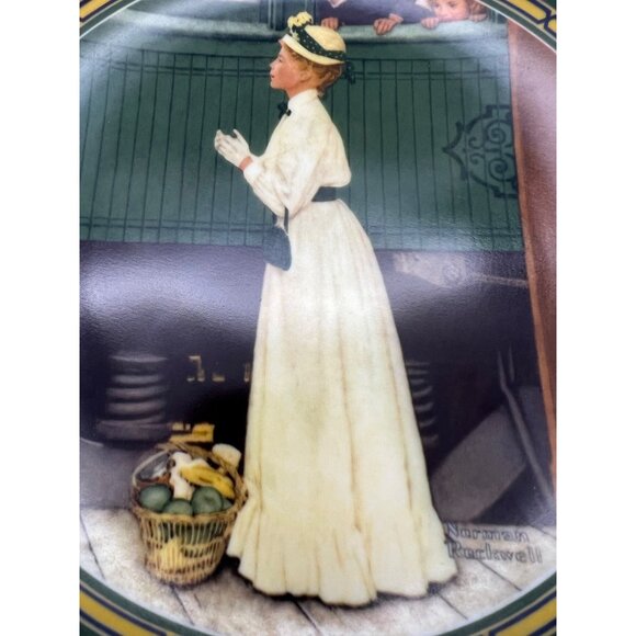 1986 Knowles Norman Rockwell Plate A Mother's Welcome 8.5" Bradex 84-R70-7.4 - Picture 5 of 6